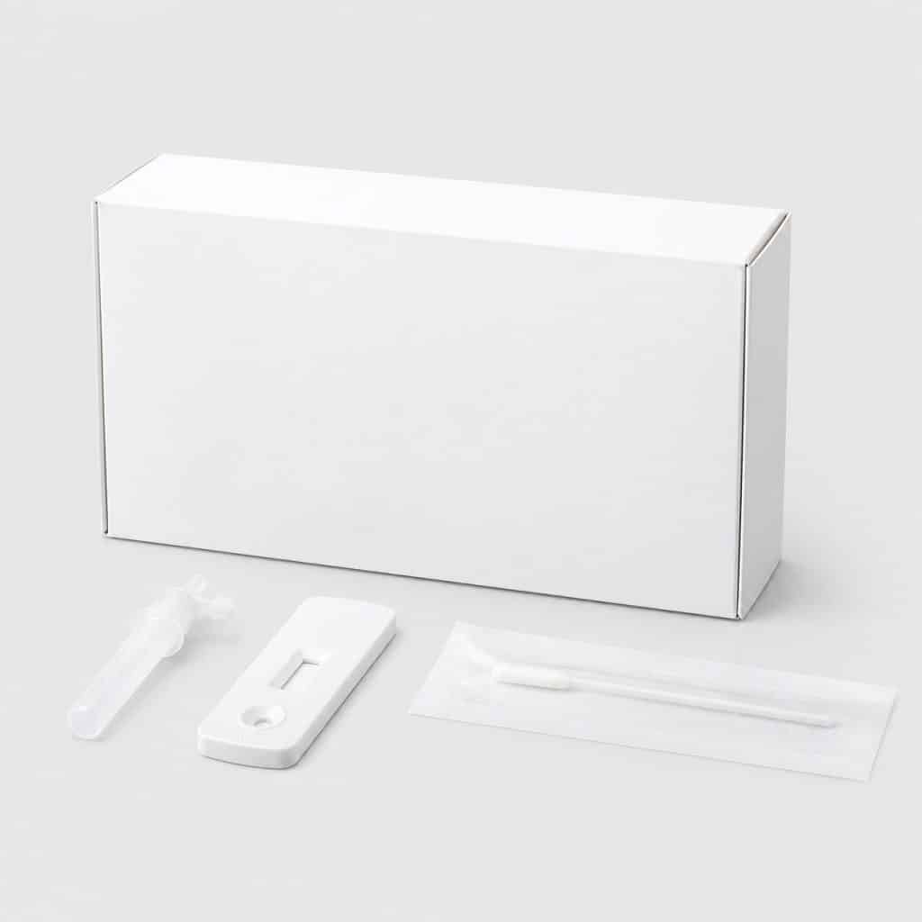 Autotest antigénique nasal à usage unique sur fond neutre