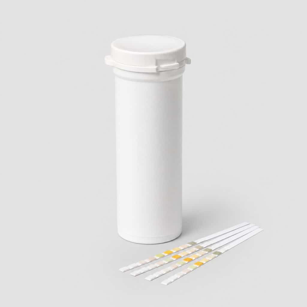 Tube de bandelettes urinaires multi-paramètres, boîte de 50