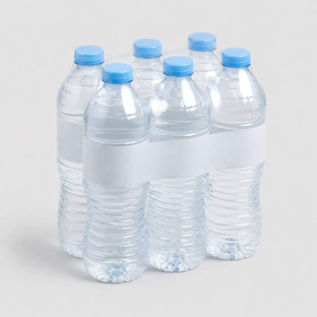 Pack de 6 bouteilles d'eau minérale riche en magnésium