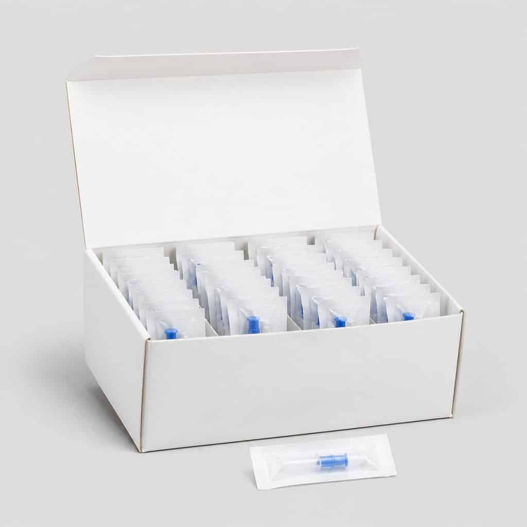 Boîte de lancettes stériles universelles pour autopiqueur, 100 unités
