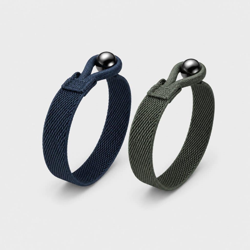 Lot de deux bracelets d'acupression réglables